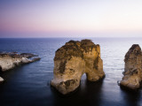 Pigeon Rocks (Also known as Raouche) at Dusk