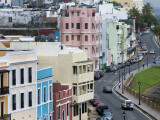 Colourful Houses Along Calle Norzagaray  Old San Juan