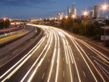 Overhead of Traffic on Mitchell Freeway  Leederville