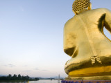 Buddha Statue at Sop Ruak  the 'Golden Triangle' on the Mekong River