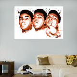 Ali Face Illustration Mural
