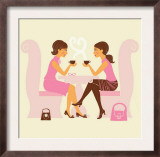 Girlfriends Talk over Coffee