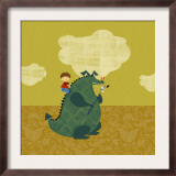 Child on Fire Breathing Dragon