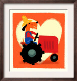Farmer Dog with Tractor