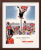 Double Diamond Coronation Union Jack Flags  UK  1953