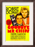 Goodbye  Mr Chips  Robert Donat  Greer Garson on Midget Window Card  1939