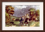 Benjamin Franklin Demonstrating the Identity of Lightning and Electricity  June 1752