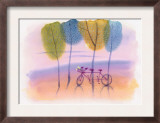 Tandem Bike in Trees