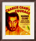 Charlie Chan's Courage  Warner Oland on Window Card  1934