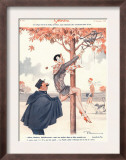 Le Sourire  Glamour Erotica Police Climbing Trees Magazine  France  1920