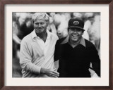 Jack Nicklaus  Lee Trevino  at US Open Championship in Pebble Beach  California  June 18  1972