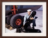 US Navy  Loading Bombs at the Naval Air Base  Corpus Christi  Texas 1942