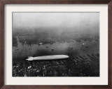 The LZ 129 Graf Zeppelin  over Manhattan  New York City  June 5  1931