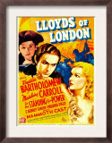 Lloyds of London  Freddie Bartholomew  Tyrone Power  Madeleine Carroll on Midget Window Card  1936