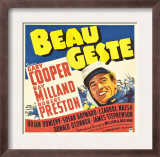 Beau Geste  Gary Cooper on Jumbo Window Card  1939