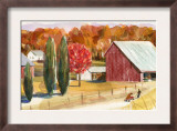 Farm with Red Barn