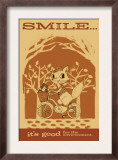 Smiling Squirrel on Bike