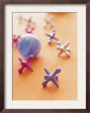 Toy Blue Ball and Jacks
