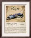 Chrysler  Magazine Advertisement  USA  1928