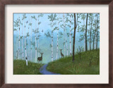 Two Deer on Forest Path
