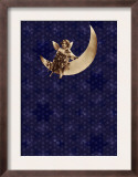 Victorian Child on Crescent Moon