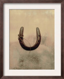 Lucky Horse Shoe on Dusty Rose Metallic III