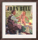 John Bull  Babies Baths Fathers Pipes Smoking Decor Bathrooms Magazine  UK  1947