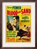 Blood and Sand  Linda Darnell  Tyrone Power on Midget Window Card  1941