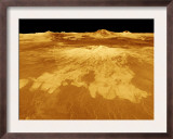 3D Perspective View of Sapas Mons on Venus
