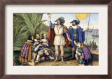 The Landing of Columbus  October 11  1492  Painting by