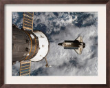 Space Shuttle Atlantis After It Undocked from the International Space Station on June 19  2007