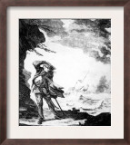 Edward Low  English Pirate Shown on Shore Watching a Ship Foundering in a Hurricane  1720