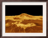 3D Perspective View of Maat Mons on Venus