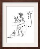 Woman at Makeup Mirror