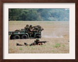 Evacuation of a Wounded Soldier by an Ambulance
