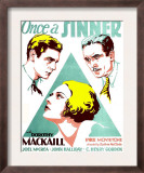 Once a Sinner  Joel Mccrea  Dorothy Mackaill  John Halliday on Window Card  1931