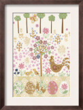 Quilt with Chicken and Easter Eggs