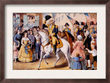 George Washington's Entry to Assume Office in New York as America's First President  1789
