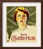 Unfaithful  Ruth Chatterton on Window Card  1931