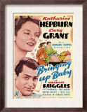 Bringing Up Baby  Katharine Hepburn  Cary Grant on Midget Window Card  1938