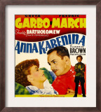 Anna Karenina  Greta Garbo  Fredric March  Freddie Bartholomew on Window Card  1935