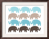 Brown Elephant Family