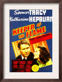 Keeper of the Flame  Spencer Tracy  Katharine Hepburn on Midget Window Card  1942