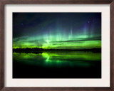 Aurora Near the Village of Clyde  Alberta  Canada