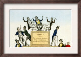 The Drunkard's Progress Hand-Colored Lithograph  1846