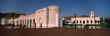 Palace With Mountain in The Background  Al Alam Royal Palace  Muscat  Oman