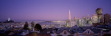 High Angle View of a Cityscape From Nob Hill  San Francisco  California