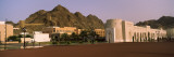 Palace With Mountain in The Background  Al Alam Royal Palace  Muscat  Oman
