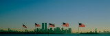 American Flags in a Row  New York City  New York