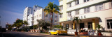 Car Parked in Front of a Hotel  Miami  Florida